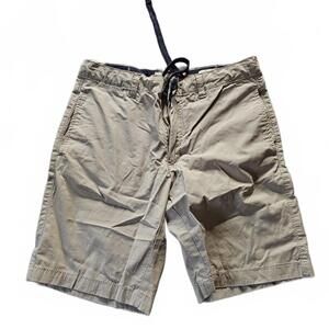 Tailor Vintage Beige Shorts with Drawstring Waist Size 32